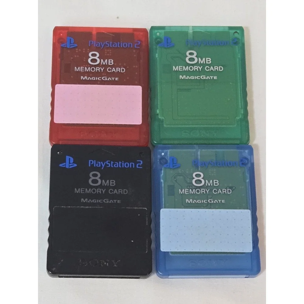 Genuine Sony Playstation 2 PS2 MagicGate 8mb Memory Cards SCPH-10020 (Lot of 7)